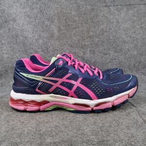 Asics Shoes Womens 10 Athletic Trainer Gel Kayano 22 Running Sneaker Active Blue